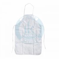 yếm chống tĩnh điện vải vinolon trắng kẻ Trung Quốc