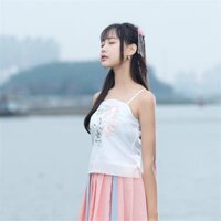 Yếm cổ trang yếm vải thêu họa tiết nổi bạch hạc tuyết liên hoa bỉ ngạn (order)