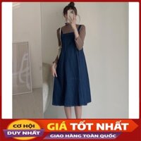 Yếm Jean Nữ Phong Cách Hàn Quốc Hàng Quảng Châu M656 - Violet