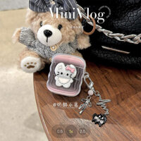 Yếm mạ điện Cat Thích hợp cho Vỏ bảo vệ Airpods3 Vỏ tai nghe Bluetooth thế hệ 1 / 2 của Apple airpodpro2