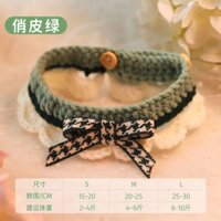 Yếm mèo, khăn quàng cổ cho thú cưng, khăn rằn nước bọt, phụ kiện dệt kim trang trí chó mèo, yếm mèo
