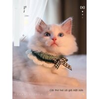 Yếm mèo, phụ kiện trang trí thú cưng, nơ, đồ dùng cho mèo con, vòng cổ, quần áo, khăn nước bọt chó,