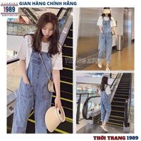 Yếm quần bò nữ kiểu dáng hàn quốc siêu kute dễ thương jeans cực ngầu -HER-1989 - Hàng mới về