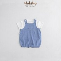 Yếm quần bom cho bé trai bé gái Hokiha chất jean mềm mại, dễ thương phong cách Hàn Quốc từ 8-14kg Y65