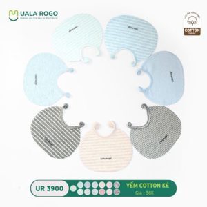 Yếm tròn buộc dây cotton Uala Rogo UR3900