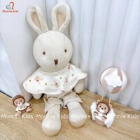 Yếm Tròn, Yếm Cánh Hoa ăn dặm vải cotton cho bé Bunnie Blosom Hàn Quốc 0M+