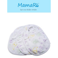 Yếm Vải Sợi Tre Mamaru Quai Tròn Cho Bé Ăn Dặm Set 3 Cái (Tách lẻ 1 cái)[ HÀNG CHÍNH HÃNG]