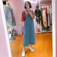 Yếm váy Jeans dáng dài