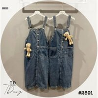 Yếm váy jeans kèm gấu chuẩn xịn loại 1
