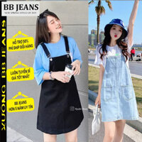 Yếm váy kaki jean denim Ulzzang rộng (Nhiều size, Có Set, Đen, Trắng) - Yếm nữ có đủ 4 mẫu kaki jean BB