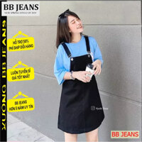 Yếm váy kaki jean denim Ulzzang rộng (Nhiều size, Có Set, Đen, Trắng) - Yếm nữ BB Jeans
