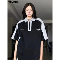 YEMEILI áo polo nữ áo có cổ Popular hàn quốc Stylish Cổ điển A29J276 34Z240818