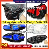Yên 2 Tầng, Vỏ Bọc Yên Độ Cho Yamaha Exciter 135 (4s, 5s), Ex nhỏ 2006 - 2010, Ex 135 Từ 2011 - 2014 (Ảnh Tự Chụp)