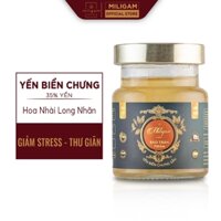 Yến Biển Miligam 10g Yến Tươi Thượng Hạng Vị Hoa Nhài Long Nhãn 70ml Giảm Stress Thư Giãn