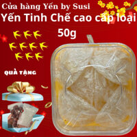 Yến by Susi: 50g Yến tinh chế sợi ngắn - chân- đầu của tổ yến ( tặng kèm đường, táo đỏ)
