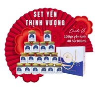 Yến chưng tươi - Set Yến Thịnh Vượng 48 hủ (100gr yến tinh) - Đủ vị - Yến sào 7 Trường