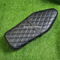 Yên dài xe cub 78 Dame màu đen ép sọc múi nổi đế sắt