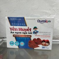 Yến Huyết Ăn ngủ ngon Dumikids Bổ sung lysine, vitamin & acid amin cho cơ thể - Hộp 20 ống