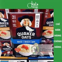 Yến mạch cán nát Quaker Oats Quick 1 Minute nguyên thùng 4.5kg