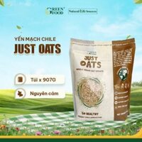 Yến mạch Chile Just Oats Nguyên cám nguyên hạt - Túi 907g