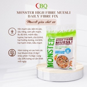 Yến mạch giàu chất xơ High Fibre Muesli hiệu Monster – túi 700g