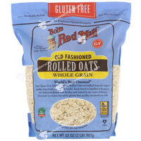 Yến Mạch Hữu Cơ Nguyên Hạt Cán Mỏng Bob's Red Mill Old Fashioned Rolled Oats Whole Grain, Gói 907g (2 Lb.) 32 Oz.
