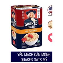 Yến mạch nguyên hạt (nguyên chất)- Quaker Oats Old Fashioned - Mỹ 4.52KG