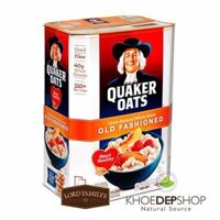 Yến mạch Quaker oats cán dẹt Mỹ 4.52kg