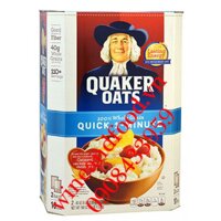 Yến mạch Quaker Oats nấu nhanh nguyên cám 4kg52