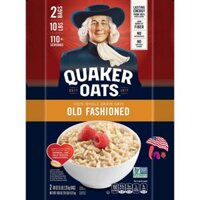 Yến Mạch Quaker Oats Old Fashion dạng hạt cán mỏng
