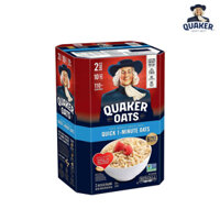 Yến Mạch Quaker Oats Quick - 1 Minute 4,52kg Dạng Hạt Cán Vỡ - Thực phẩm ăn kiêng hỗ trợ giảm cân tốt cho sức khỏe