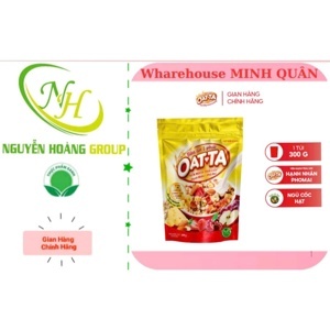 Yến mạch trái cây hạnh nhân, phô mai Oatta gói 300g