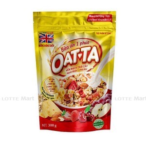 Yến mạch trái cây hạnh nhân, phô mai Oatta gói 300g