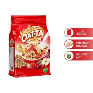 Yến mạch trái cây Oatta túi 800g