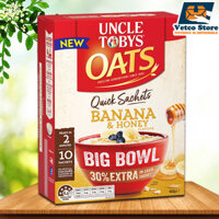 Yến mạch Uncle Tobys Vị Chuối & Mật Ong Big Bowl 460g