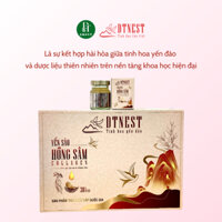 Yến sào Hồng sâm Collagen nguyên chất DT NEST Khánh Hòa với 30% yến từ 100% sợi yến thật - Hộp quà 6 hũ