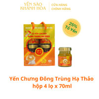 YẾN SÀO KHÁNH HOÀ ĐÔNG TRÙNG HẠ THẢO 25% Tổ Yến nguyên sợi đông trùng HỘP 4