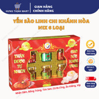 Yến Sào Linh Chi Khánh Hòa Mix 6 loại( Đông Trùng, Nhâm Sâm, Vip, Tim Sen, Có Đường) Lốc 6 lọ