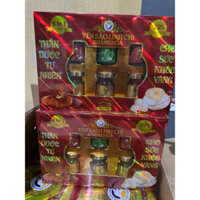 Yến Sào Linh Chi Khánh Hoà Mix 6 loại ( đông trùng, nhân sâm, Vip, tim sen, có đường) hộp 6 lọ x 70ml