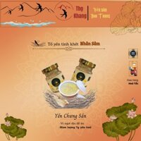 Yến Sào Tinh Khiết Nhân Sâm 100% Yến Nguyên Chất | YẾN THỌ KHANG