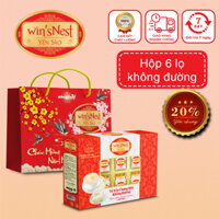 Yến sào win'sNest tổ yến chưng sẵn không đường 20% (6 lọ/ hộp) (ĐƯỜNG ISOMALT)