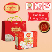 Yến sào win'sNest Tổ yến chưng sẵn không đường 20% (hộp 6 lọ)