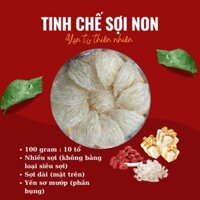 Yến Tinh Chế SỢI NON + TẶNG KÈM Táo đỏ, đường phèn: Yến Sào Linh Chi