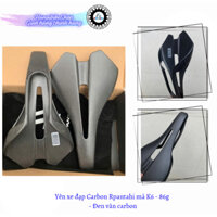 Yên xe đạp Carbon Rpantahi mã K6 86g - Đen vân carbon