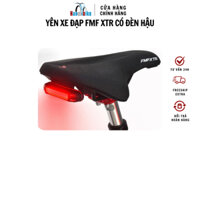 Yên xe đạp FMF XTR bọc da có đèn hậu nháy nhiều màu, an toàn khi đi trời tối