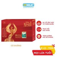 [Yến Xuân] Tổ Yến Nguyên Chất Chưng Gừng Có Đường VPMilk True Nest - Giftset 6 lọ x 70ml