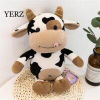 Yerz Bò Sang Trọng Đồ Chơi Cưới Quà Tặng Kawaii Bé Làm Mềm Búp Bê Gối Mềm Bò 35CM Thú Nhồi Bông