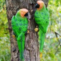 Yerz Vẹt Tượng Treo Thật Như Thật Nhựa Thủ Công Treo Tường DIY Cây Cảnh Trang Trí Nhà Cửa