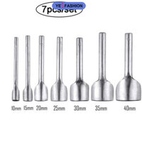 Yesfashion 7 Chiếc Da Thủ Công Nửa Vòng Cắt Dụng Cụ Đấm Thép Hình Vòng Cung Da Dụng Cụ Làm Việc Cho Dây Đeo Ví Thủ Công (10, 15, 20, 25, 30, 35, 40mm)