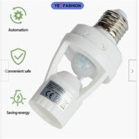 Yesfashion Đuôi Đèn led e27 Cảm Biến Chuyển Động Hồng Ngoại 110 / 220v